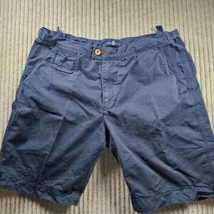 Psycho Bunny Men’s Blue Khaki Shorts Triumph Classic Side Buckles Size 38